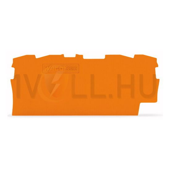 Sorkapocs vég-/elválasztólap narancs 0.8mm-va WAGO - 2002-1492