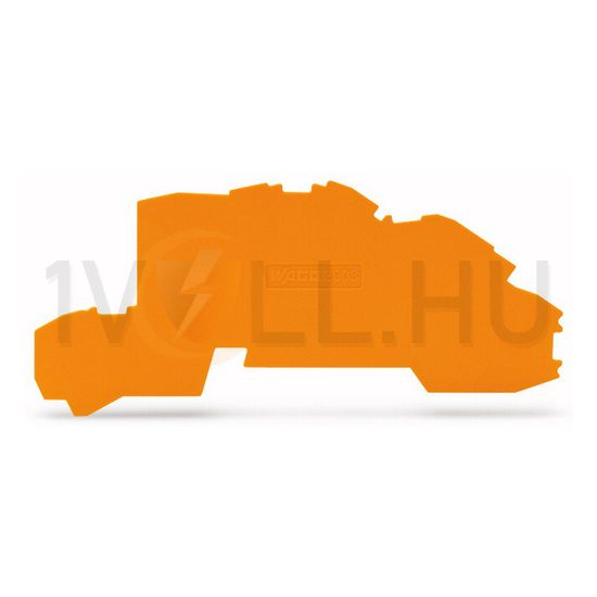 Sorkapocs vég-/elválasztólap narancs 0.8mm-va WAGO - 2003-7692