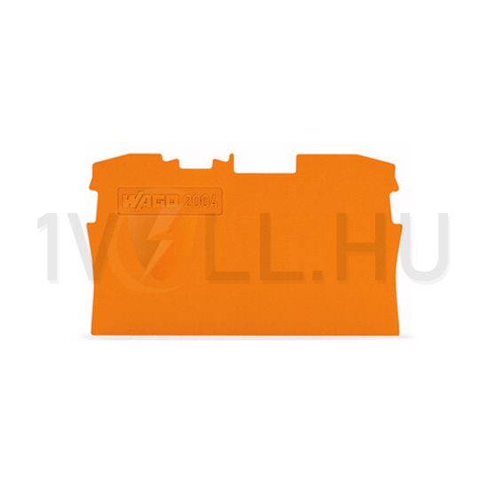 Sorkapocs vég-/elválasztólap narancs 1mm WAGO - 2004-1292