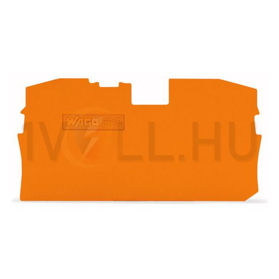 Sorkapocs vég-/elválasztólap narancs 1mm-va WAGO - 2010-1292