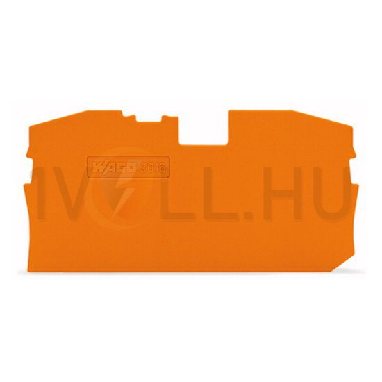 Sorkapocs vég-/elválasztólap narancs 1mm-va WAGO - 2016-1292