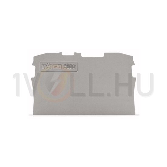 Sorkapocs vég-/elválasztólap szürke 0.8mm-va WAGO - 2002-1291