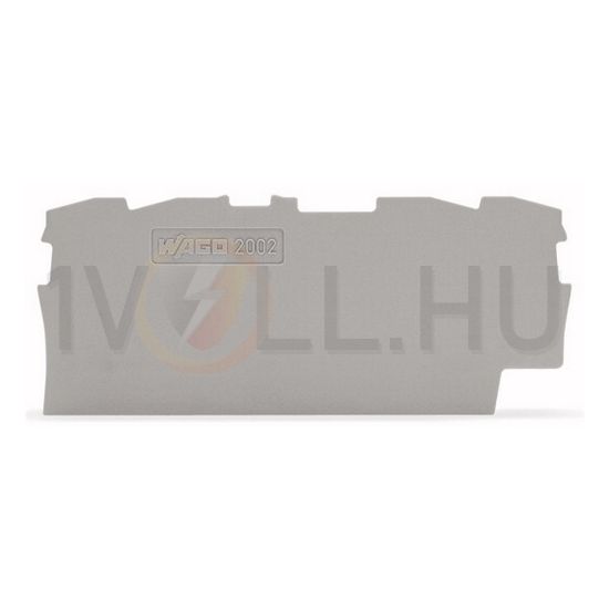 Sorkapocs vég-/elválasztólap szürke 0.8mm-va WAGO - 2002-1491