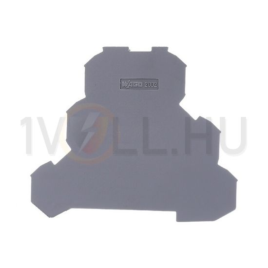 Sorkapocs vég-/elválasztólap szürke 0.8mm-va WAGO - 2002-3291