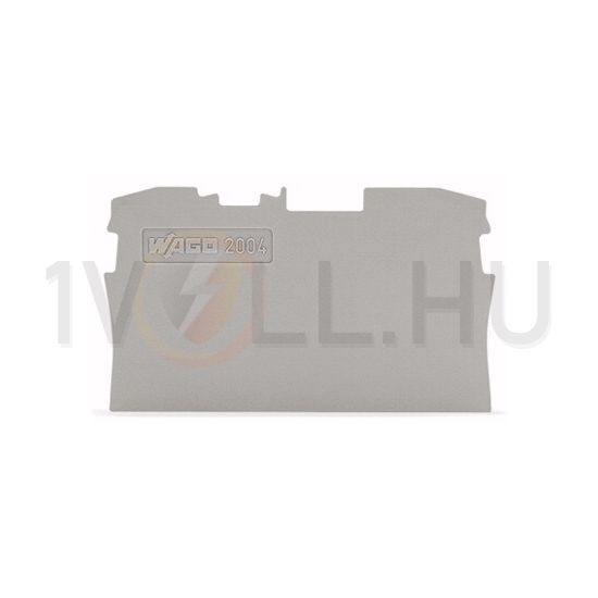 Sorkapocs vég-/elválasztólap szürke 1mm WAGO - 2004-1291