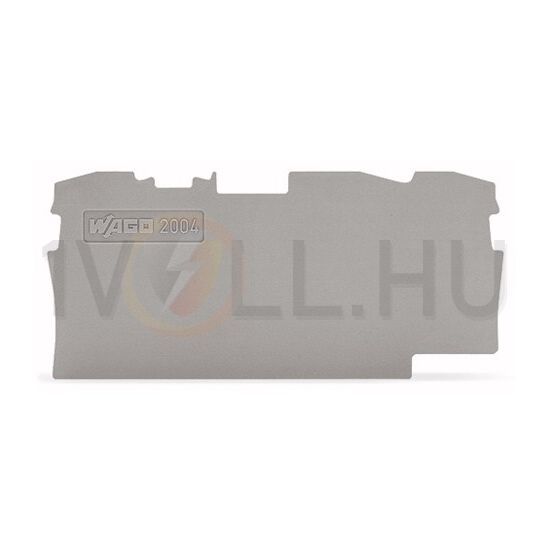 Sorkapocs vég-/elválasztólap szürke 1mm-va WAGO - 2004-1391