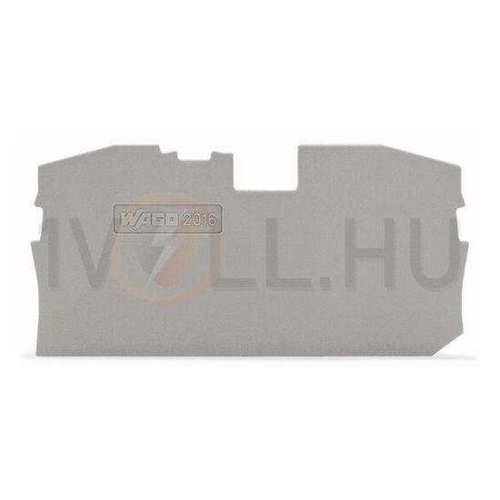 Sorkapocs vég-/elválasztólap szürke 1mm-va WAGO - 2016-1291