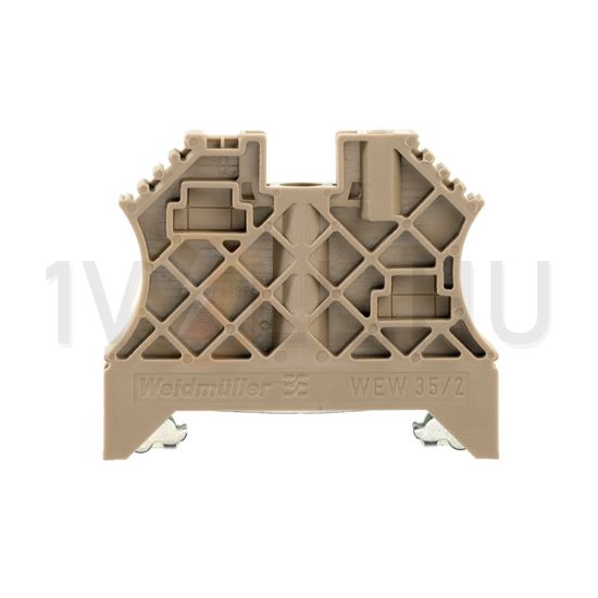 Sorkapocs végbak TS35 csavaros műanyag bézs WEW 35/2 Weidmüller - 1061200000