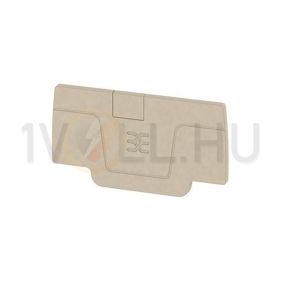 Sorkapocs véglap bézs 2.1mm-va AEP 2C 2.5 Weidmüller - 1514400000