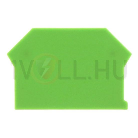 Sorkapocs véglap SRK2,5/2A-SRK10/2A,RK2,5-4,RK6-10,TSK,FF,SF zöld AP 2,5-10 GN CONTA-CLIP - 2001.1