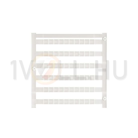 Sorkapocsjelölő lap feliratozható 5x5mm fehér 5mm-modultáv DEK 5/5 PLUS MC NE WS Weidmüller - 1854490000