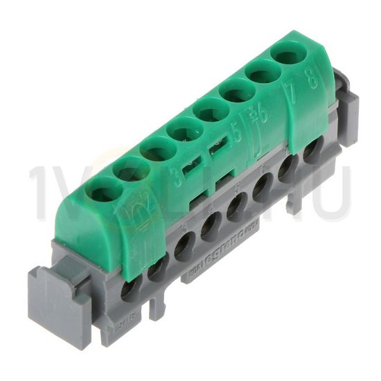 Sorkapocssín PE szigetelt 8x1,5-16mm2 zöld 80A réz kezeletlen Lexic LEGRAND - 004832