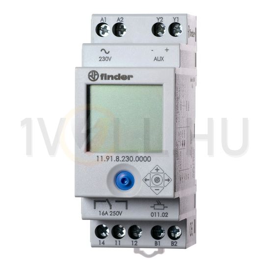 Sorolható alkonykapcsoló érzékelővel 230V 50-60Hz 1-150lx 2000W/izzó 2M 11.91.8.230.0000 FINDER - 119182300000