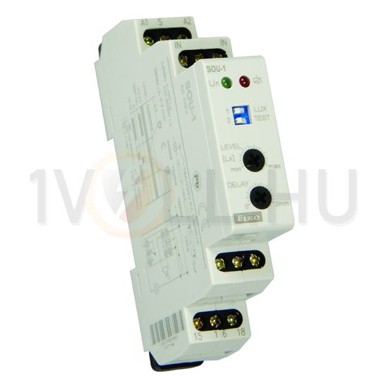 Sorolható alkonykapcsoló érzékelővel 1v/16A/250V 230V 50-60Hz 1-50000lx 1M SOU-1/230V+SKS Elko EP - 2100