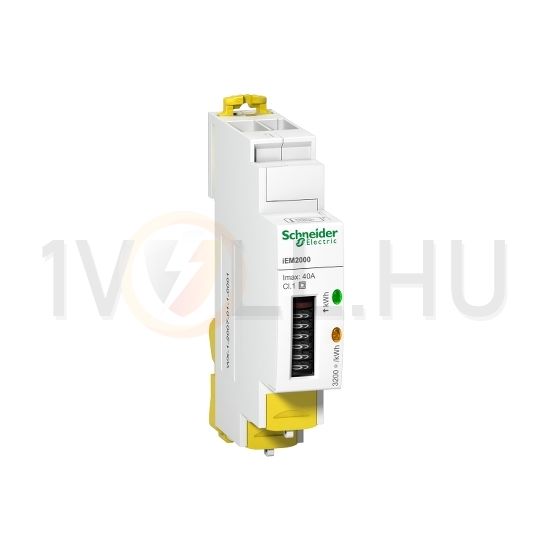 Sorolható fogyasztásmérő 1F MID 40A direkt elektronikus 230V 1-fázis Acti9 iEM Schneider - A9MEM2000