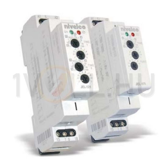 Sorolható időrelé 10-funkciós 0,1s-10nap 1-v 12-240V50Hz 12-240VDC Nivelco - JEL-111-1
