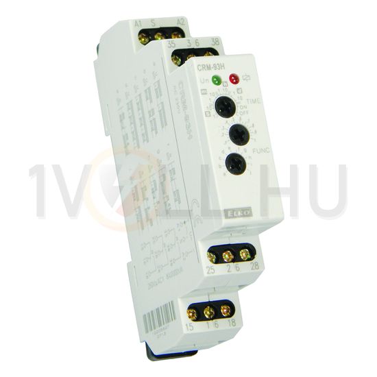 Sorolható időrelé 10-funkciós 0,1s-10nap 12-240V AC/DC-műk. 250V AC CRM-93H/UNI Elko EP - 1246