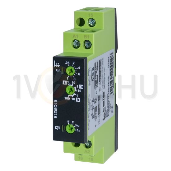 Sorolható időrelé 4-funkciós 1s-100h 1-v 24-240V50Hz 24-240VDC Enya E1ZMQ10 Tele-Haase - 110202A