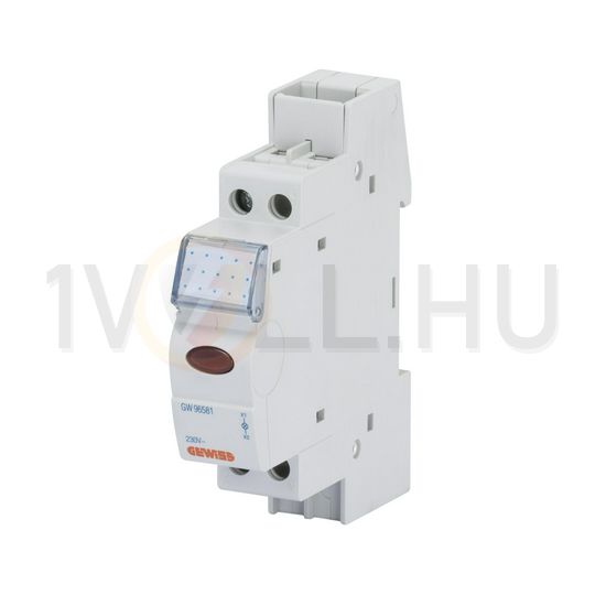 Sorolható jelzőlámpa LED 230V AC 0.8W zöld 1M 90AM GEWISS - GW96582