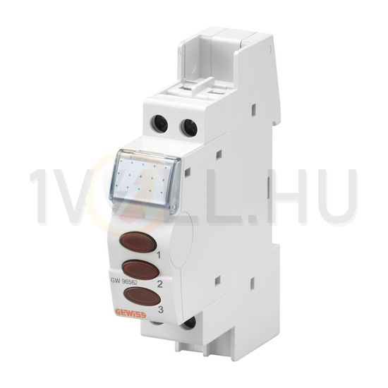 Sorolható jelzőlámpa piros-piros-piros LED 230V AC 0.8W piros 1M 90AM GEWISS - GW96592