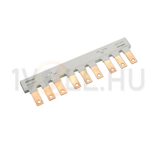 Sorolósín (33200 NH00-hoz) csapos 3F 3P 35mm2/ 314mm-hosszú szigetelt 3-készülékhez QUADRON Panel Wöhner - 33377