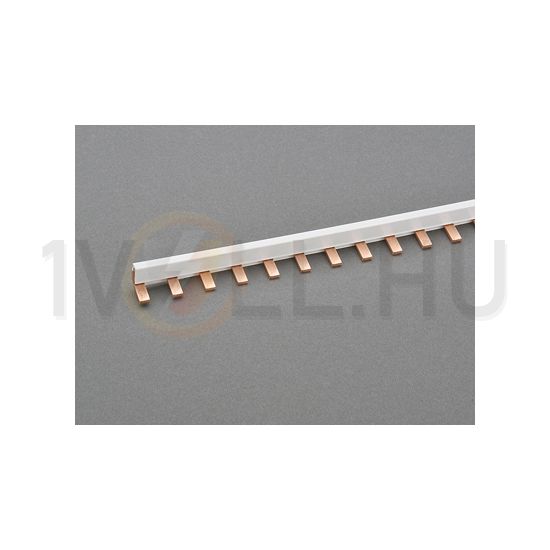 Sorolósín csapos 1F 1P 100A 25mm2/ 997mm-hosszú szigetelt 18mm-osztás 4kV 55-készülékhez Comb-type busbar Wöhner - 31548