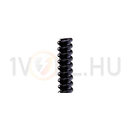 Spirálcső flexibilis 30m 14mm-átmérő PVC 320N-nyomásálló fekete UV-álló Diflex GEWISS - DX30114