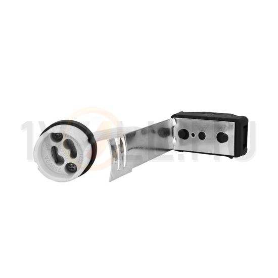 Spotlámpa foglalat BR-GZ10 250VAC+konzol +sorkapocs GU10 csatlakozóelemmel műanyag szürke KANLUX - 72369
