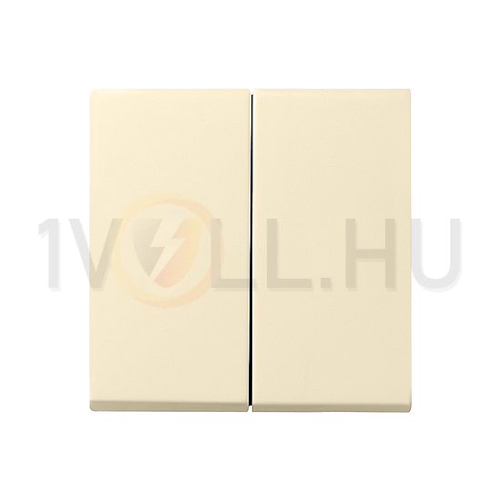 ST55 billentyű kettős kapcs/nyg.-hoz krém üres-jel IP20 műanyag fényes kapocs GIRA - 029501