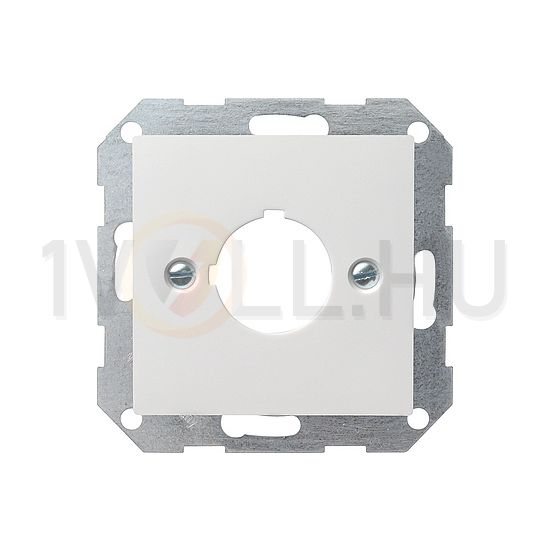 ST55 fedlap nyomógombhoz átm.22,5mm központi fedlap fényes fehér üres-jel IP20 műanyag matt GIRA - 027227