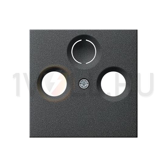 ST55 fedlap TV-R-SAT központi fedlap antracit IP20 műanyag csavar GIRA - 086928