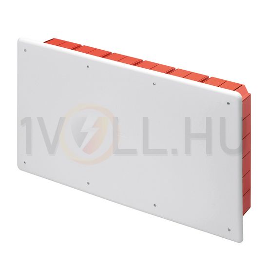 Süllyesztett kötő-/szerelvénydoboz DIN-sínnel téglalap 516mm x 294mm x műanyag piros 48PT GEWISS - GW48011