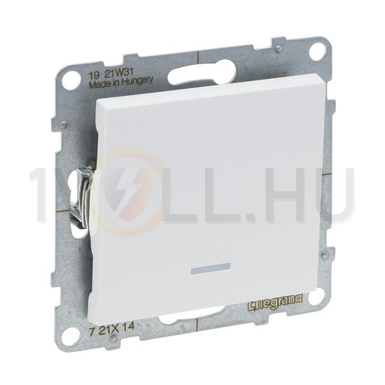 Suno 101 1P kapcsoló 101 1P kapcsoló betét közp. fedéllel fehér süllyesztett rugós IP20 LEGRAND - 721114