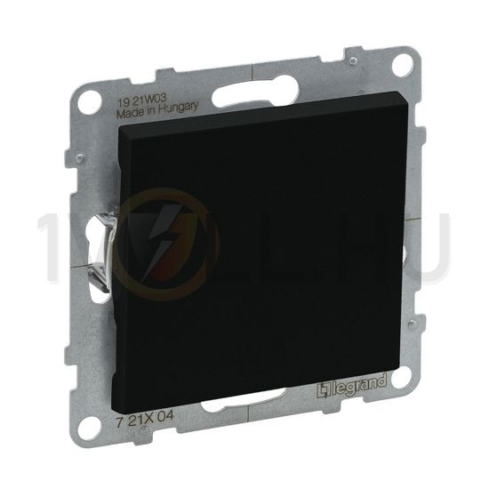 Suno 101 1P kapcsoló 101 1P kapcsoló betét közp. fedéllel fekete süllyesztett rugós IP20 LEGRAND - 721404