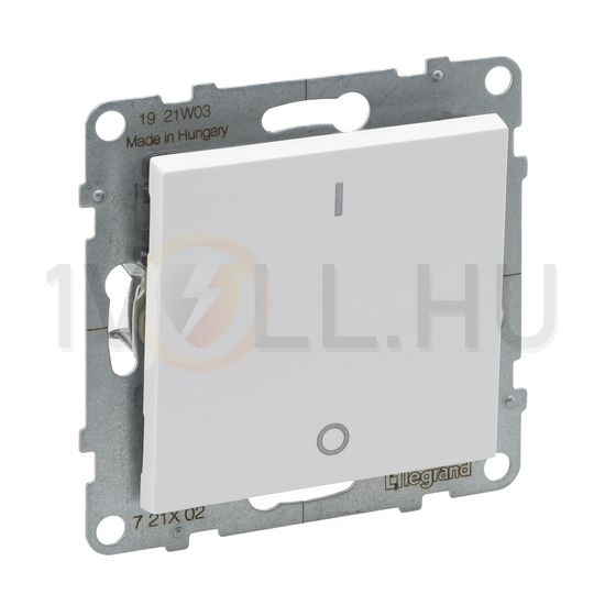 Suno 102 2P kapcsoló (O-I) 102 2P kapcsoló betét közp. fedéllel fehér süllyesztett IP20 LEGRAND - 721102