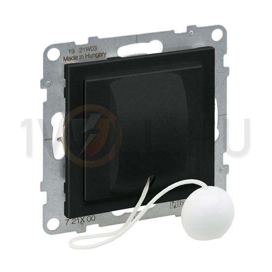 Suno N101húzózsinóros nyomó betét közp. fedéllel húzózsinór 1ny 1z 1v fekete IP20 műanyag LEGRAND - 721400