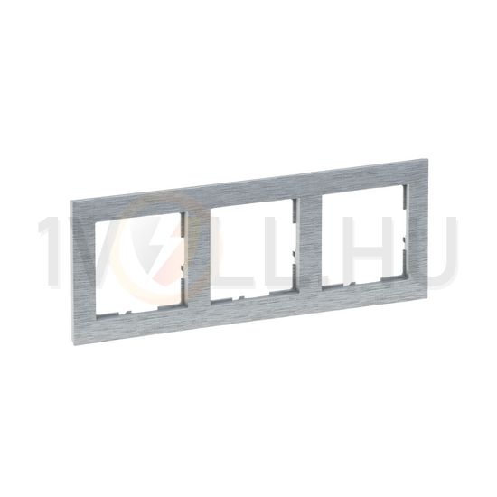 Suno keret 3-egység vízszintes és függőleges műanyag alumínium kefélt LEGRAND - 721563