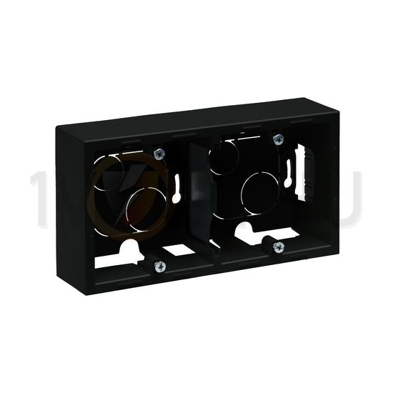 Suno kiemelődoboz 2-egység vízszintes és függőleges fekete téglalap műanyag IP2X LEGRAND - 721495