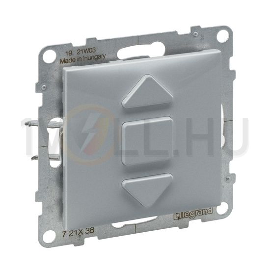 Suno redőnymozgató 1P betét közp. fedéllel NR105 1P nyomó billentyűs alumínium műanyag LEGRAND - 721338