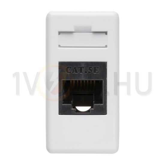 System adatcsatlakozó dugalj FTP 1M RJ45 8(8) Cat5e falonkívüli süllyesztett fehér GEWISS - GW20271