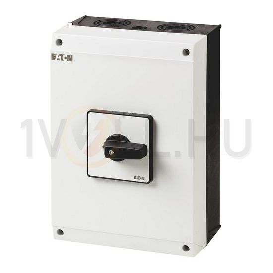 Szakaszoló be-ki kapcsoló 100A 3P 37kW/400VAC-3 ráépíthető tokozott fekete P3-100/I5 EATON - 207381