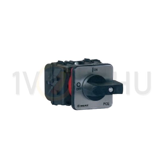 Szakaszoló be-ki kapcsoló 63A 3P 22kW/400VAC-3 beépíthető fix fekete ML2-063-E-0400 MERZ - MZ37057