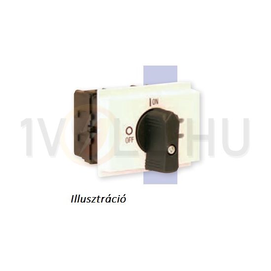 Szakaszoló be-ki kapcsoló 63A 3P 22kW/400VAC-3 sorolható fix fekete ML2-063-V-9131 MERZ - MZ37170