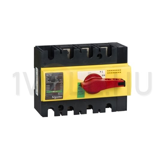 Szakaszoló fő- és vészkapcsoló 125A 690V 3P ráépíthető beépíthető sorolható INS125125 Schneider - 28926