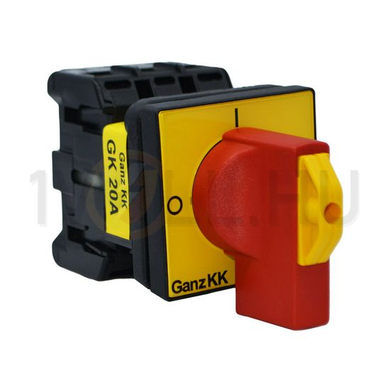 Szakaszoló fő- és vészkapcsoló 20A 3P 690V beépíthető fix zárható GK20A-T203/04E Ganz KK - 610-0202-306