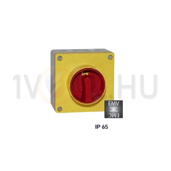 Szakaszoló fő- és vészkapcsoló 32A 3P 9kW/400VAC-3 ráépíthető tokozott ML0-032-3V-8900N MERZ - MZ59461