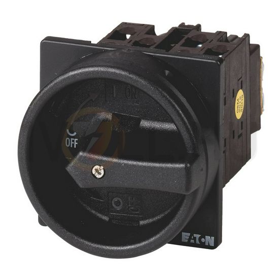 Szakaszoló főkapcsoló 20A 3P 5.5kW/400VAC-3 előlapi központos fix fekete T0-2-1/EA/SVB-SW EATON - 041246