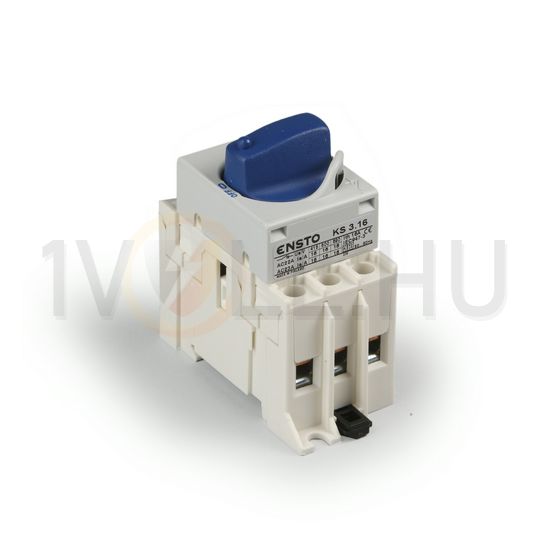 Szakaszoló főkapcsoló 63A 3P 690V ráépíthető sorolható fix rövid forgatókaros zárható Ensto - KS3.63