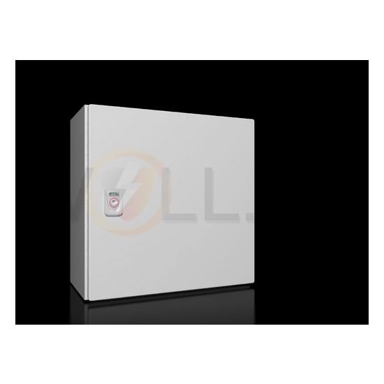 Szekrény fali teli ajtós acél szerelőlappal 380mm x 380mm x 210mm IP66 AX 1380.000 Rittal - 1380000