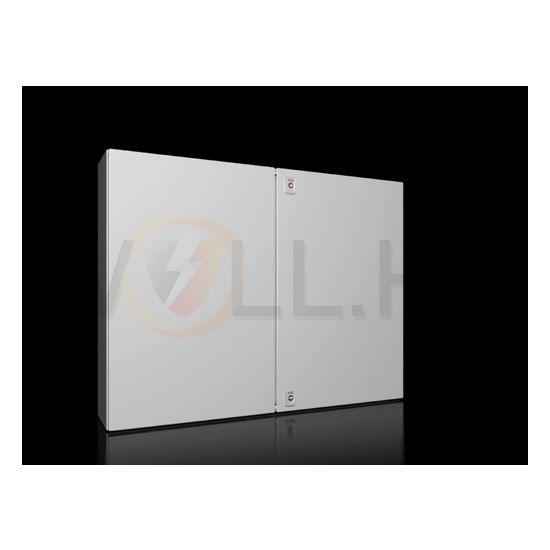 Szekrény fali teli ajtós acél szerelőlappal 760mm x 1000mm x 210mm IP55 AX 1100.000 Rittal - 1100000